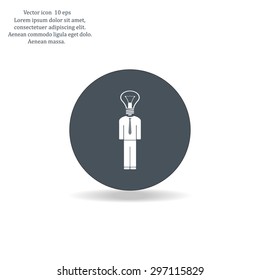 Pictograph of bulb concept