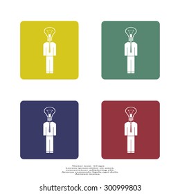 Pictograph of bulb concept