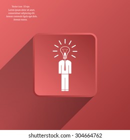 Pictograph of bulb concept