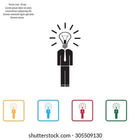 Pictograph of bulb concept