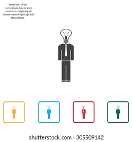Pictograph of bulb concept