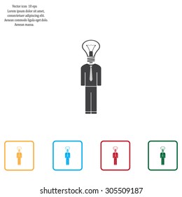 Pictograph of bulb concept
