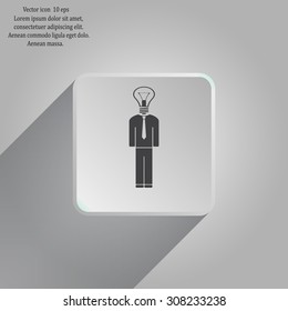Pictograph of bulb concept