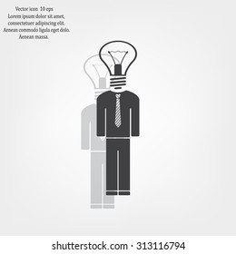 Pictograph of bulb concept