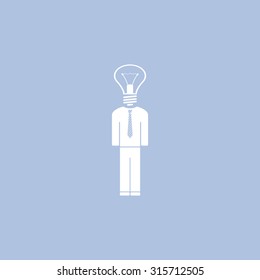Pictograph of bulb concept
