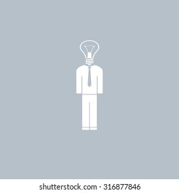 Pictograph of bulb concept