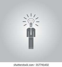Pictograph of bulb concept