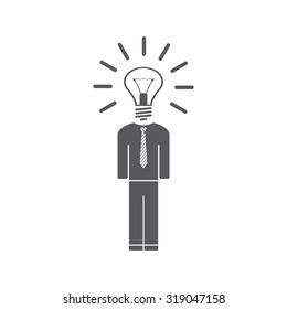 Pictograph of bulb concept