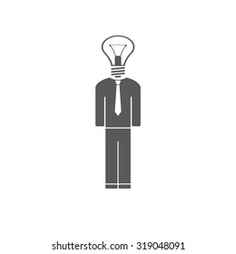 Pictograph of bulb concept