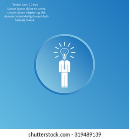 Pictograph of bulb concept
