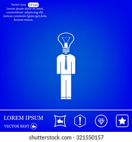 Pictograph of bulb concept