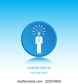 Pictograph of bulb concept