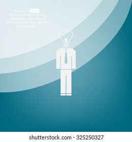 Pictograph of bulb concept
