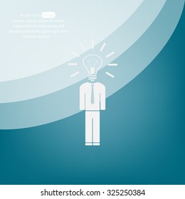 Pictograph of bulb concept