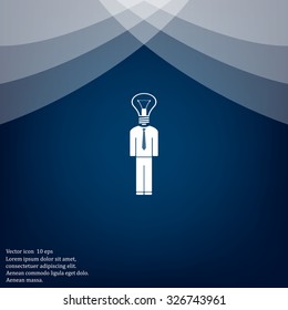 Pictograph of bulb concept