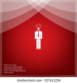 Pictograph of bulb concept