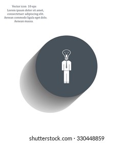 Pictograph of bulb concept