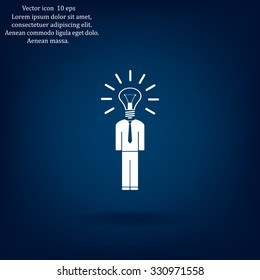 Pictograph of bulb concept