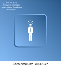 Pictograph of bulb concept