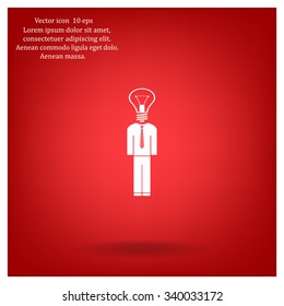 Pictograph of bulb concept