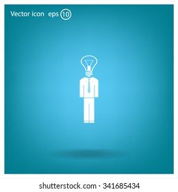 Pictograph of bulb concept