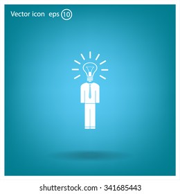 Pictograph of bulb concept