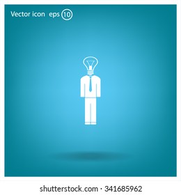 Pictograph of bulb concept