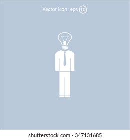 Pictograph of bulb concept