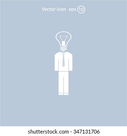 Pictograph of bulb concept