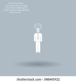 Pictograph of bulb concept