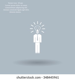 Pictograph of bulb concept