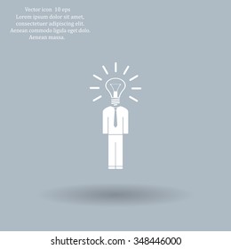 Pictograph of bulb concept
