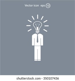 Pictograph of bulb concept