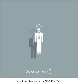 Pictograph of bulb concept