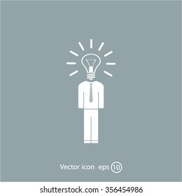 Pictograph of bulb concept