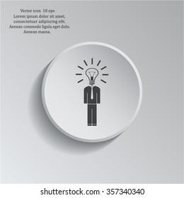 Pictograph of bulb concept
