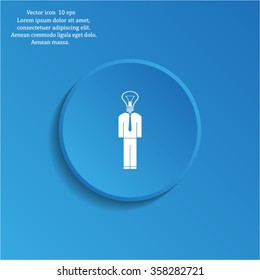 Pictograph of bulb concept