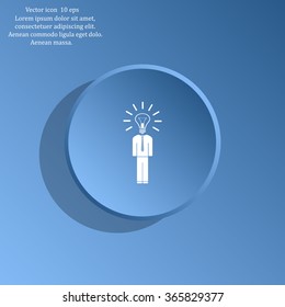 Pictograph of bulb concept
