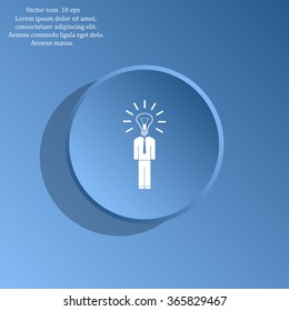 Pictograph of bulb concept