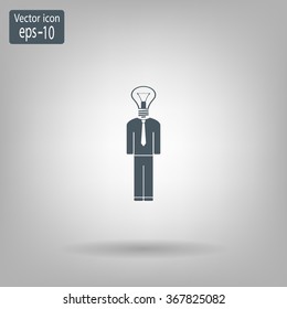 Pictograph of bulb concept