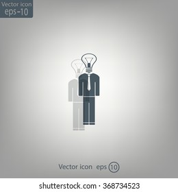 Pictograph of bulb concept