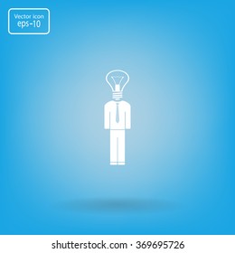 Pictograph of bulb concept
