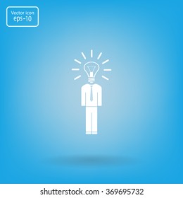 Pictograph of bulb concept