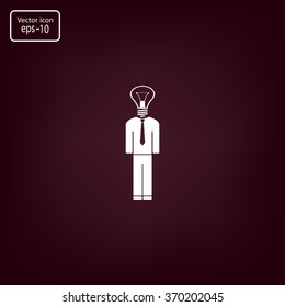 Pictograph of bulb concept