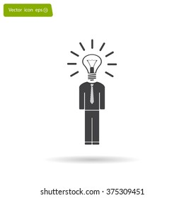 Pictograph of bulb concept