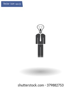 Pictograph of bulb concept