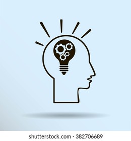 Pictograph of bulb concept
