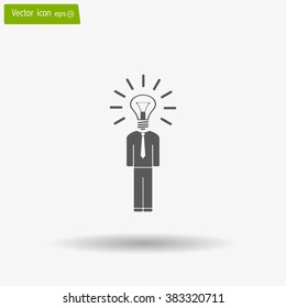 Pictograph of bulb concept