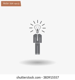 Pictograph of bulb concept