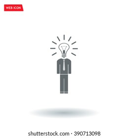Pictograph of bulb concept